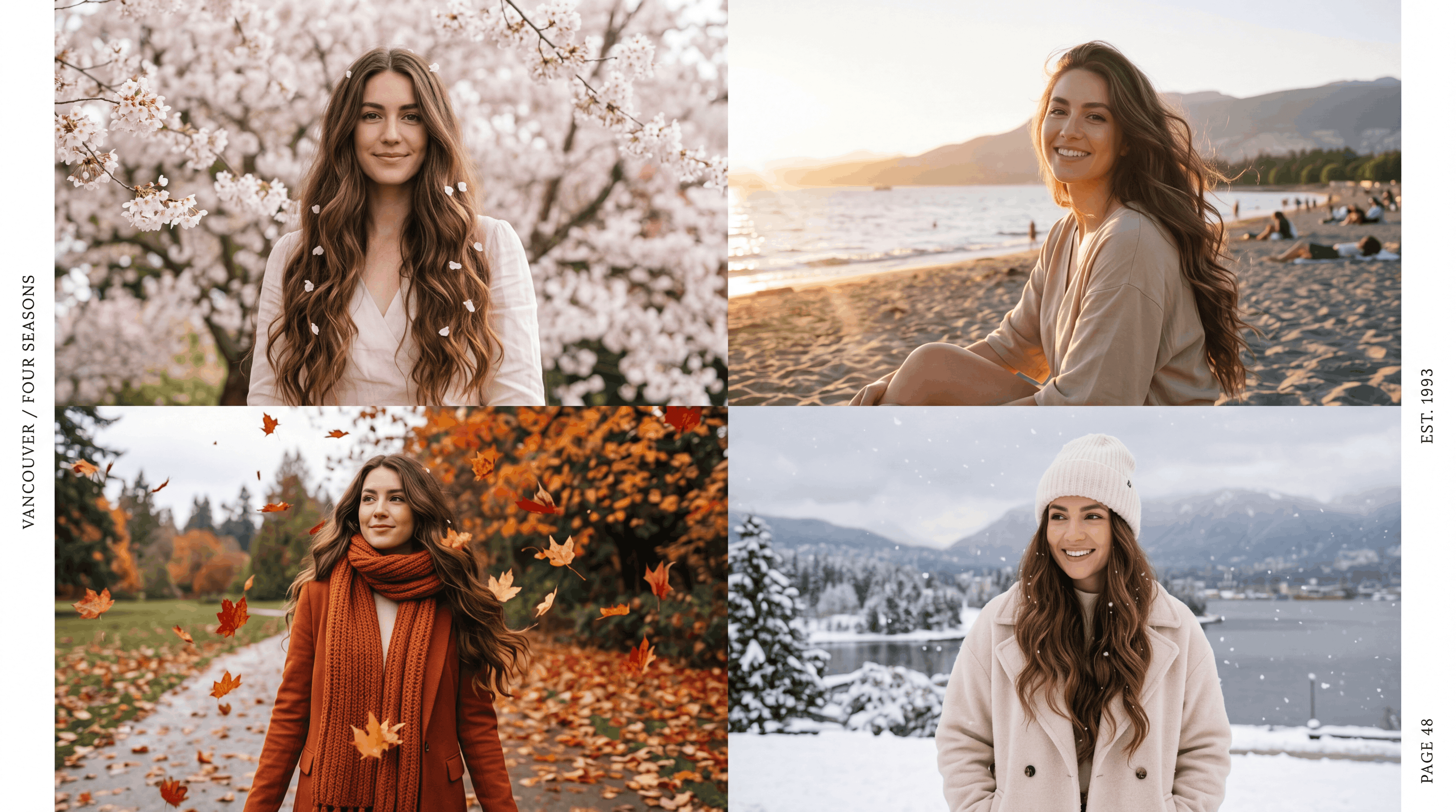 Seasonal Hair Extension Care — A Year in Vancouver